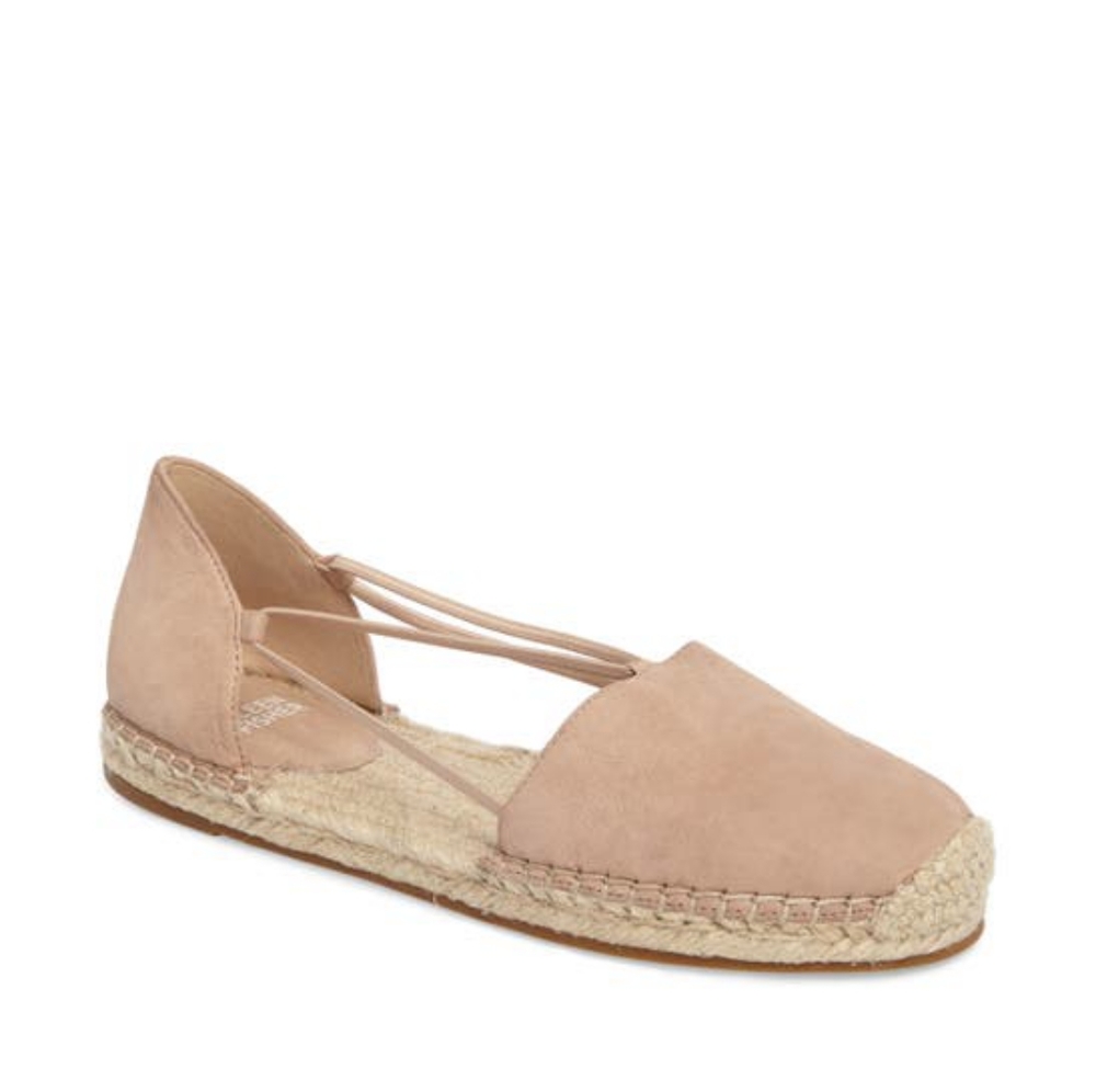 EILEEN FISHER LEE TAUPE SUEDE FLAT ESPADRILLES